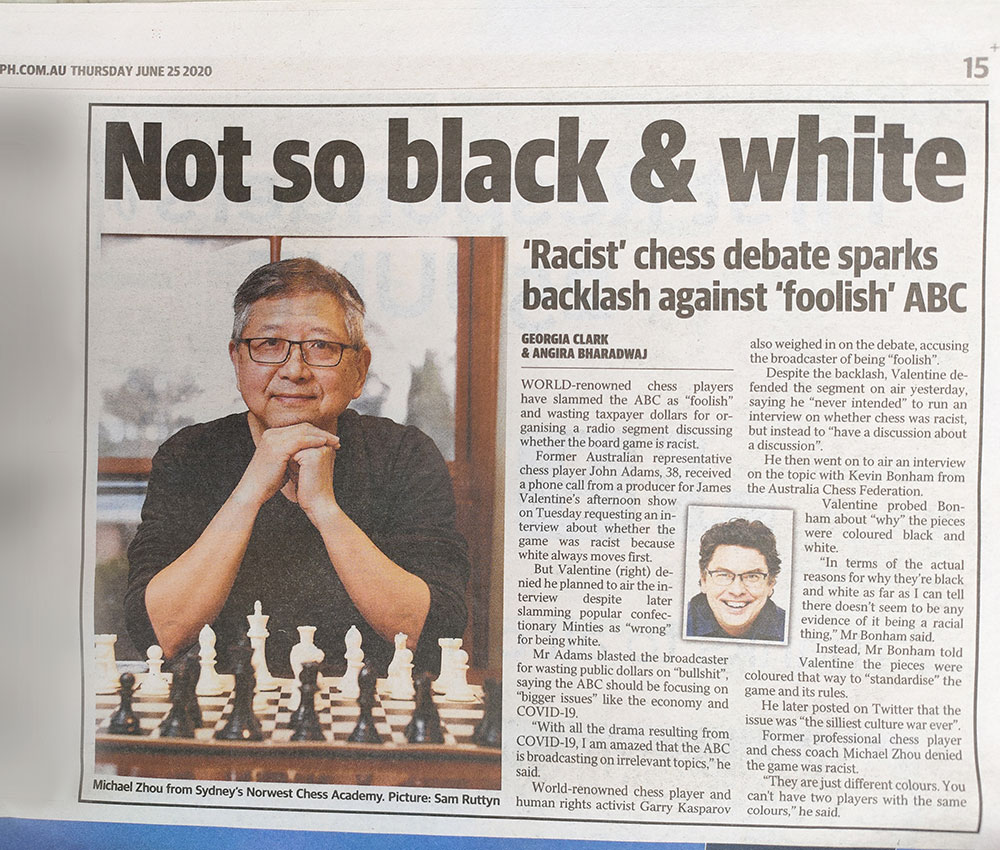 Michael Zhou interviewed by The Daily Telegraph News Paper